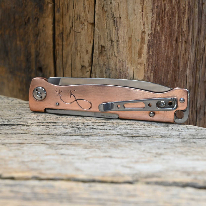 Kamphaus Copper Engraved Boker Pocket Knife