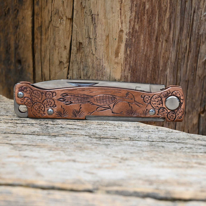 Kamphaus Copper Engraved Boker Pocket Knife
