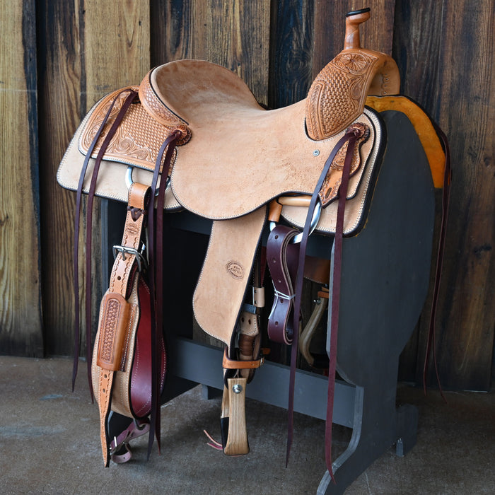 16" TESKEY'S RPO CUTTER RANCH CUTTER SADDLE Saddles - New Teskey's Saddlery