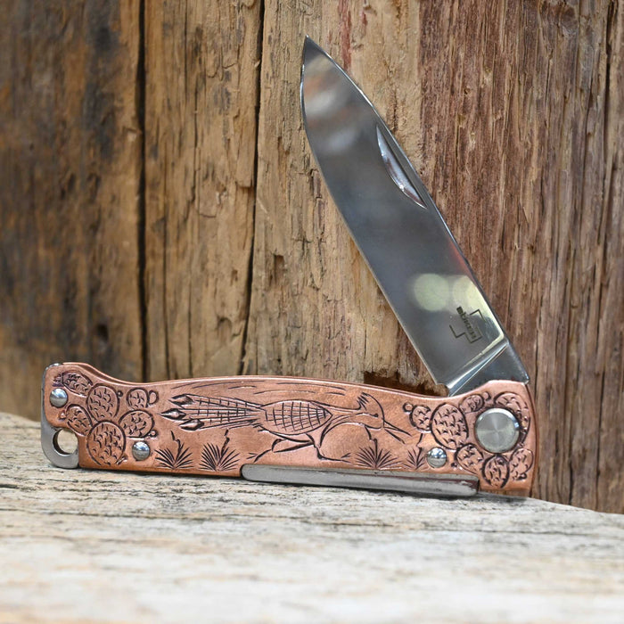 Kamphaus Copper Engraved Boker Pocket Knife