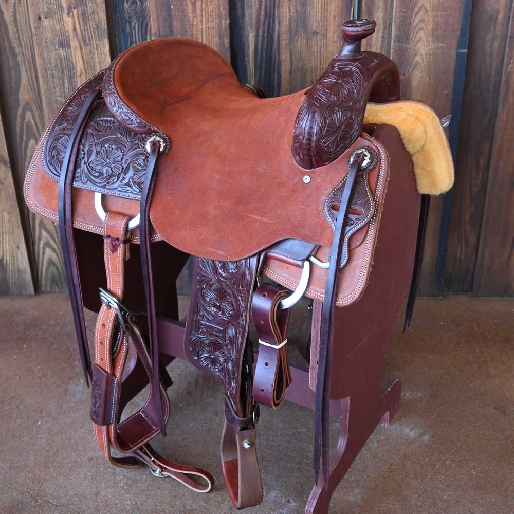 16" JEFF SMITH COW HORSE SADDLE Saddles JEFF