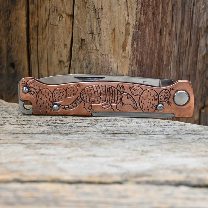 Kamphaus Copper Engraved Boker Pocket Knife