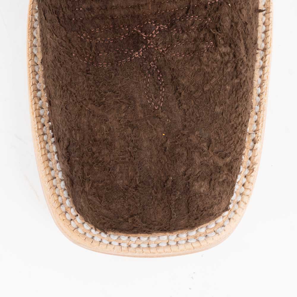 R. Watson Men's Chocolate Roughout Boot