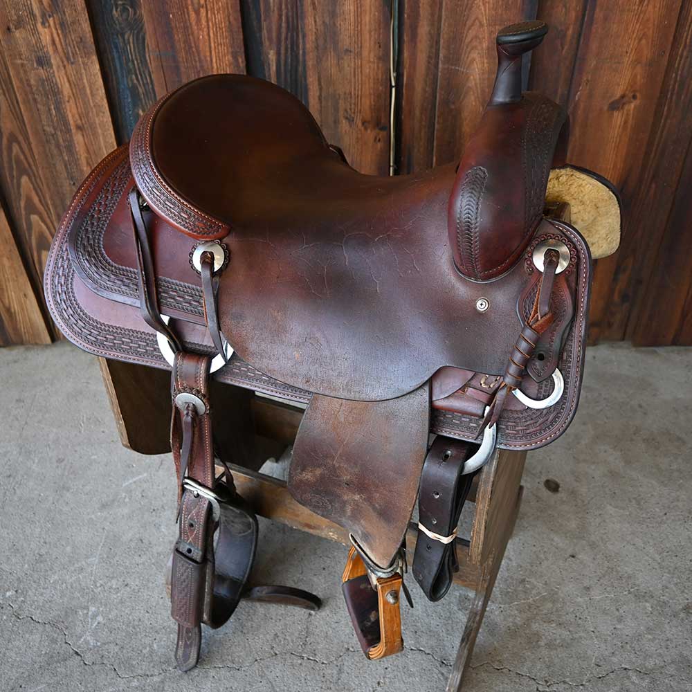 16" USED OXBOW RANCH CUTTING SADDLE Saddles Oxbow Saddlery   