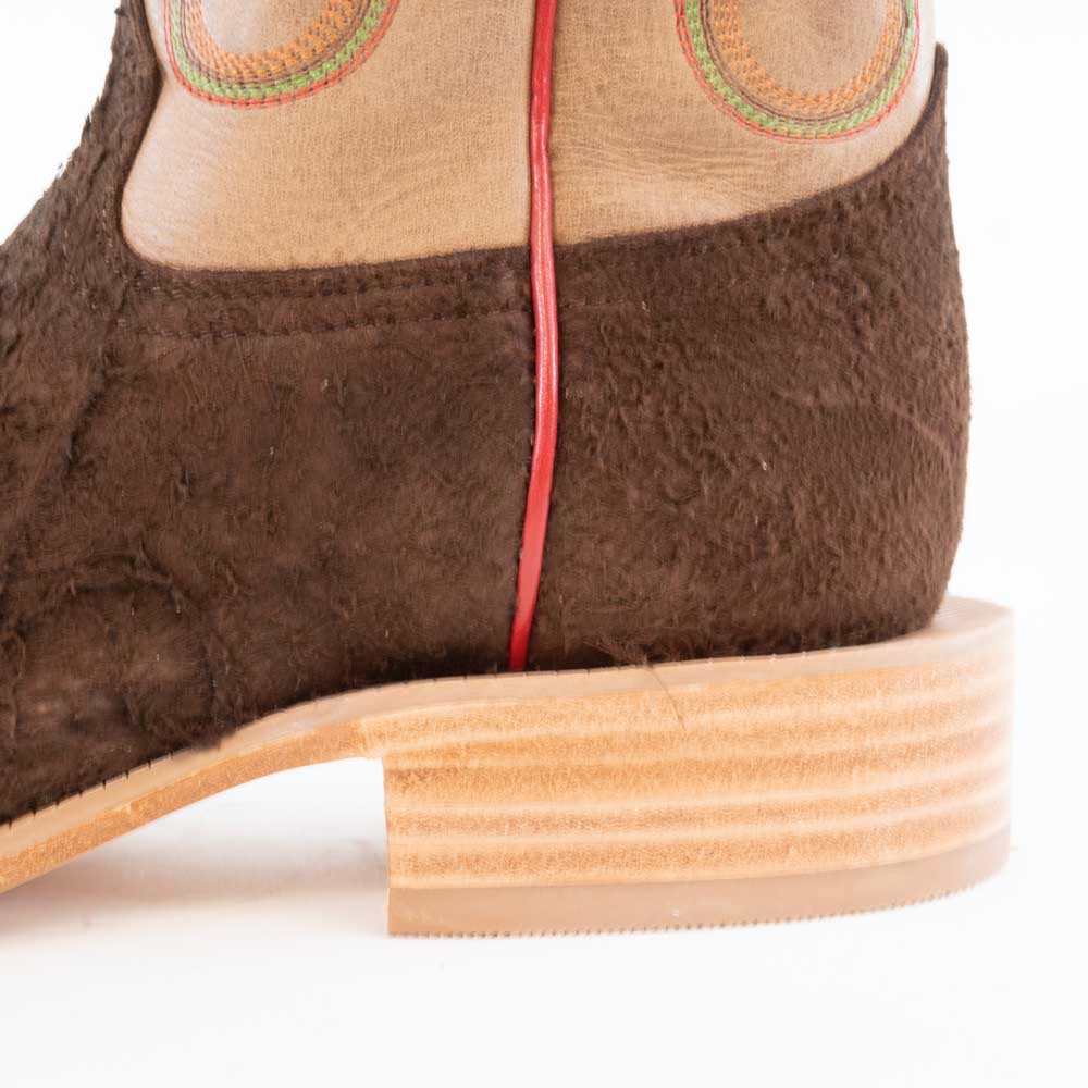 R. Watson Men's Chocolate Roughout Boot