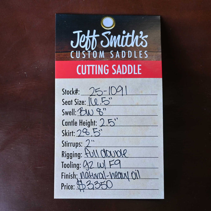16.5" JEFF SMITH BUSTER WELCH CUTTING SADDLE