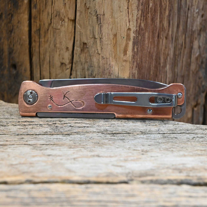Kamphaus Copper Engraved Boker Pocket Knife