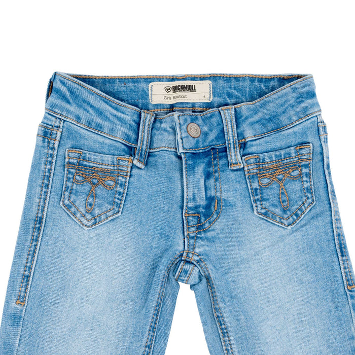 Rock & Roll Denim Girl's Patch Pocket Bootcut Jean KIDS - Girls - Clothing - Jeans Panhandle