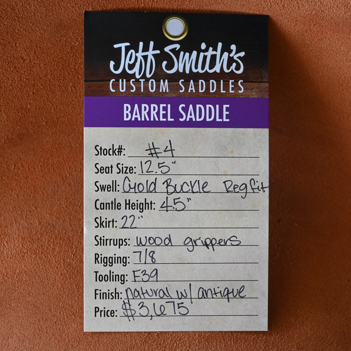 12.5" JEFF SMITH BARREL SADDLE Saddles - New Jeff Smith