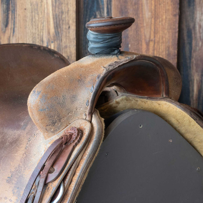 16" USED STOCKMAN'S RANCH SADDLE