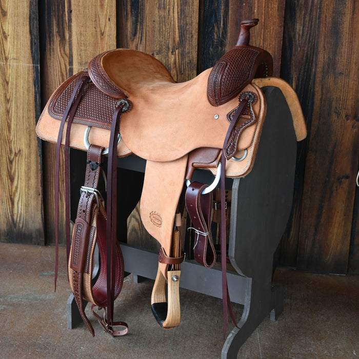 15.5" TESKEY'S RANCH CUTTER SADDLE Saddles - New Teskey's Saddlery