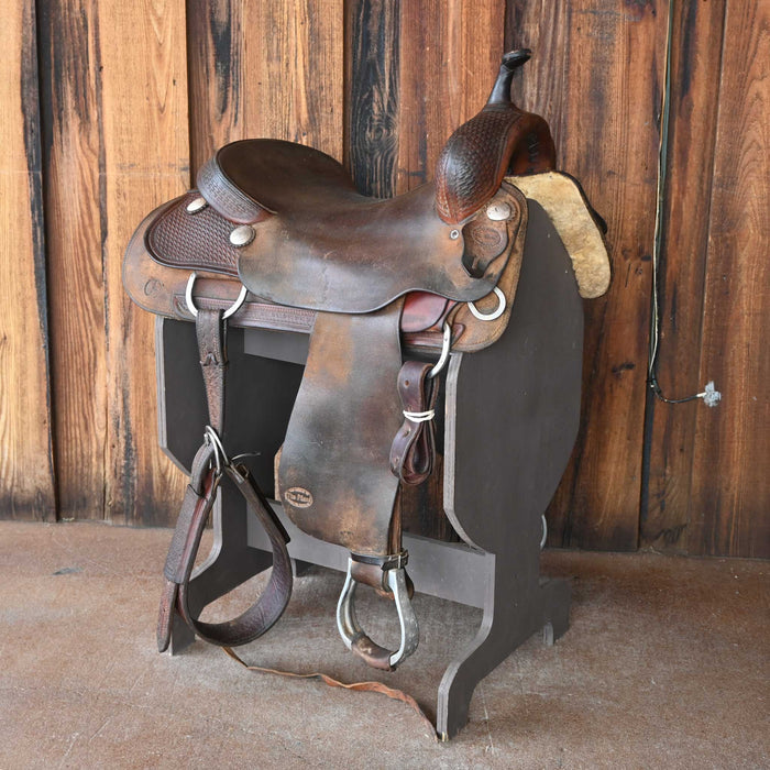 17.5" USED TIM PILAND CUTTING SADDLE