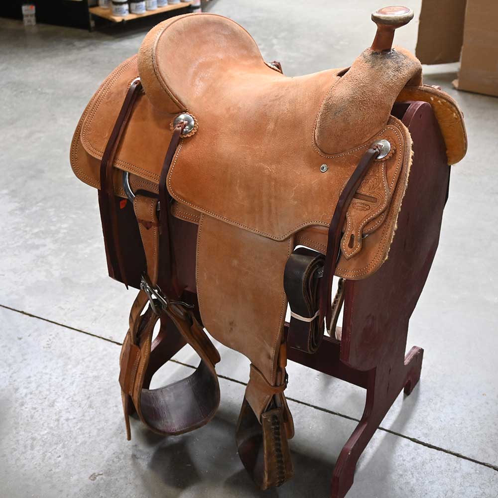 14.5" USED JEFF SMITH ROPING SADDLE