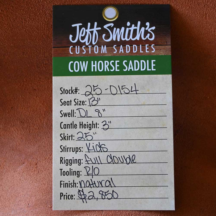 13" JEFF SMITH COW HORSE SADDLE Saddles - New Jeff Smith