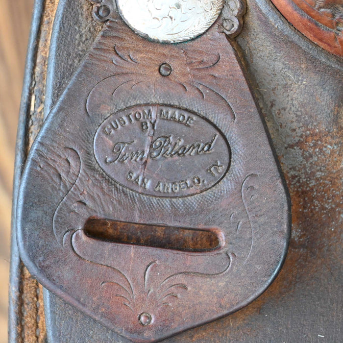 17.5" USED TIM PILAND CUTTING SADDLE