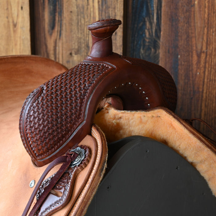 15" TESKEY'S RANCH CUTTER SADDLE Saddles - New Teskey's Saddlery