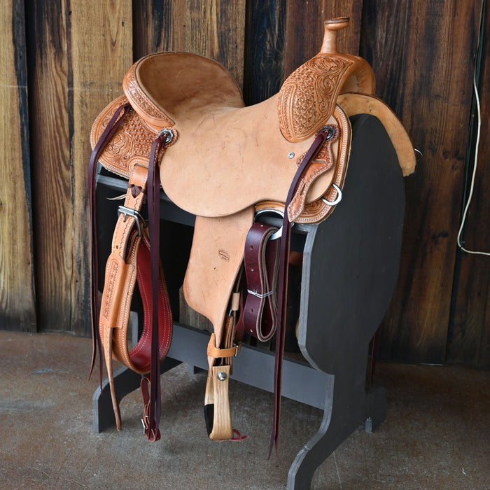 16" TESKEY'S RANCH CUTTER SADDLE Saddles - New Teskey's Saddlery