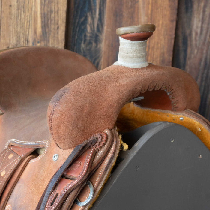 13" USED TESKEY'S STRIP DOWN RANCH SADDLE