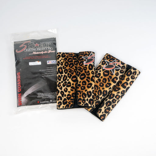 NEW 5 Star Shin Guard- Cheetah Print Sale Barn 5 Star