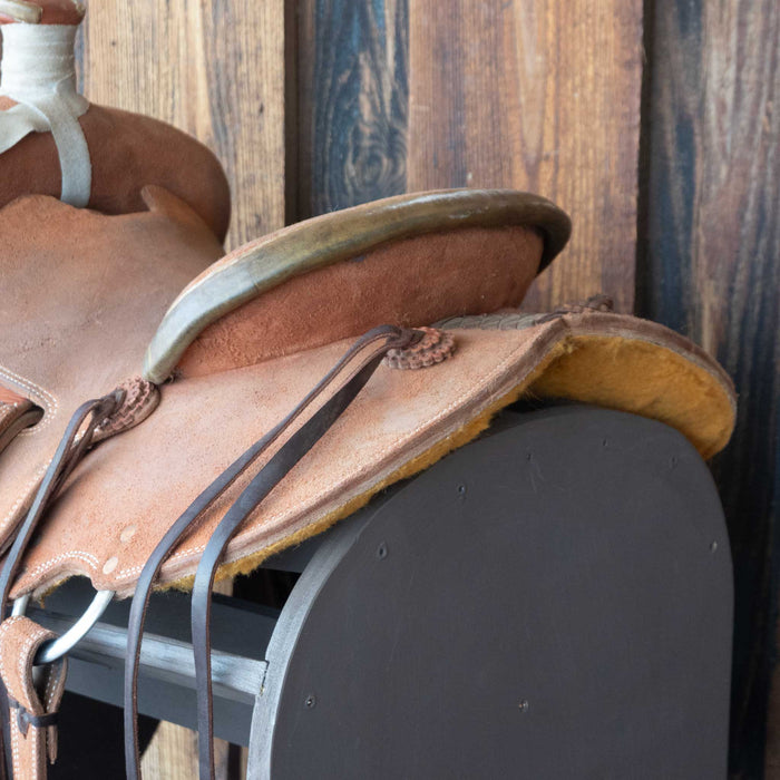 13" USED TESKEY'S STRIP DOWN RANCH SADDLE
