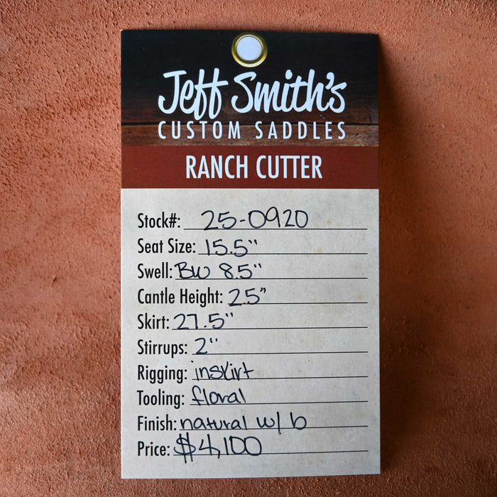 15.5" JEFF SMITH BUSTER WELCH RANCH CUTTER SADDLE
