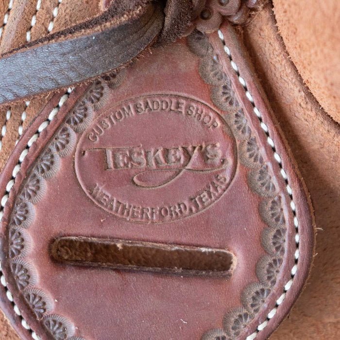 13" USED TESKEY'S STRIP DOWN RANCH SADDLE