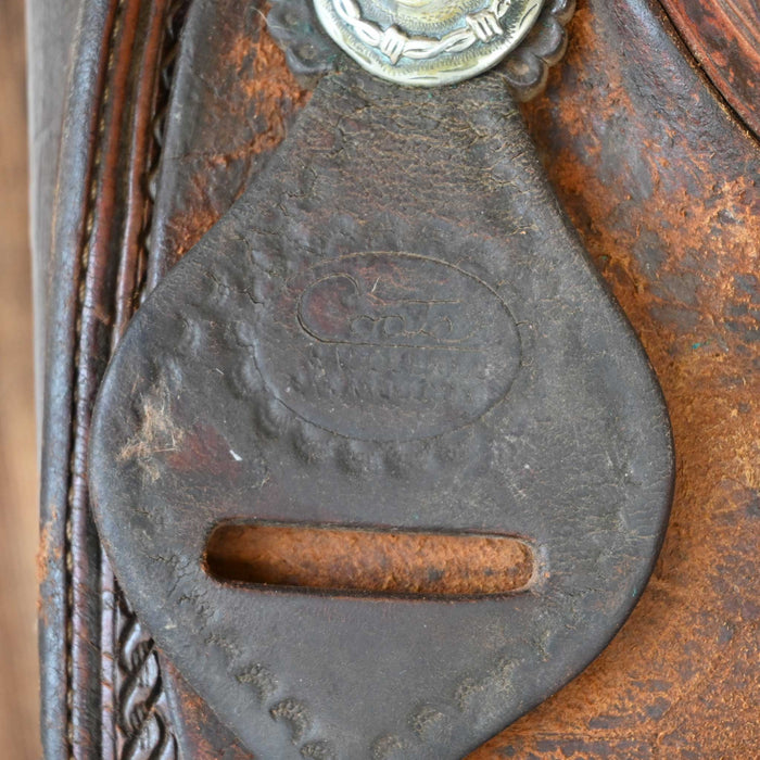 13.5" USED COATS TEAM ROPING SADDLE