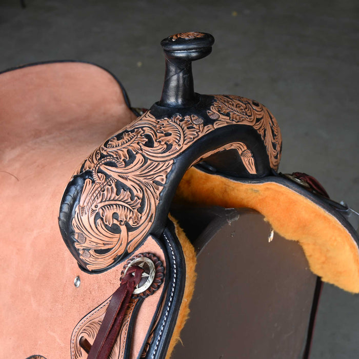 15.5" JEFF SMITH BUSTER WELCH RANCH CUTTER SADDLE