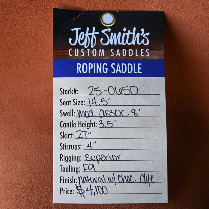 14.5" JEFF SMITH TEAM ROPING SADDLE