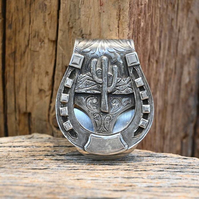 Ahmad Khan Sterling Silver Saguaro Cactus Money Clip