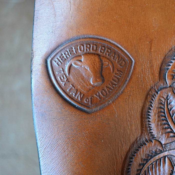 14.5" USED HEREFORD TRAIL SADDLE Saddles - Used Hereford Brand Tex Tan