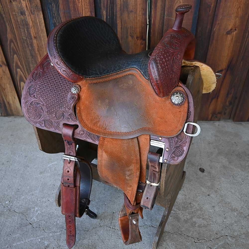 14" USED MARTIN STINGRAY BARREL SADDLE Saddles Martin Saddlery   