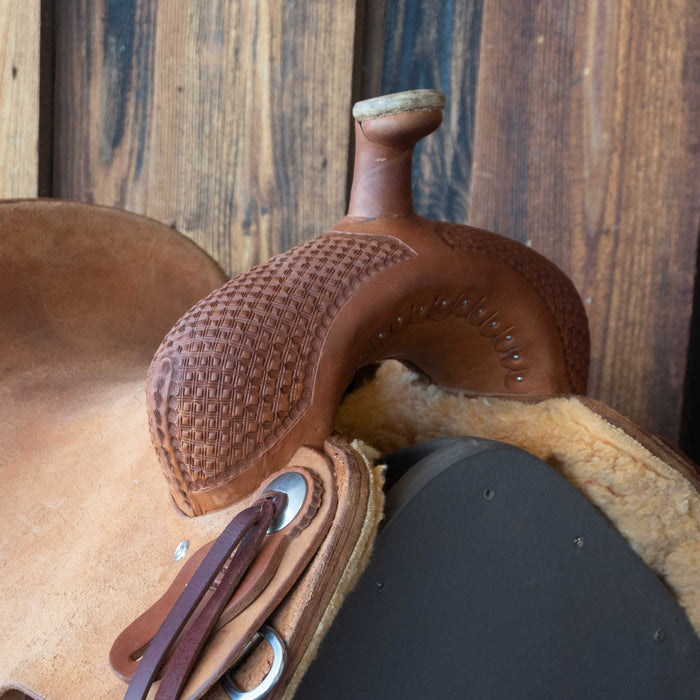 15.5" USED FORT WORTH RANCH CUTTER SADDLE