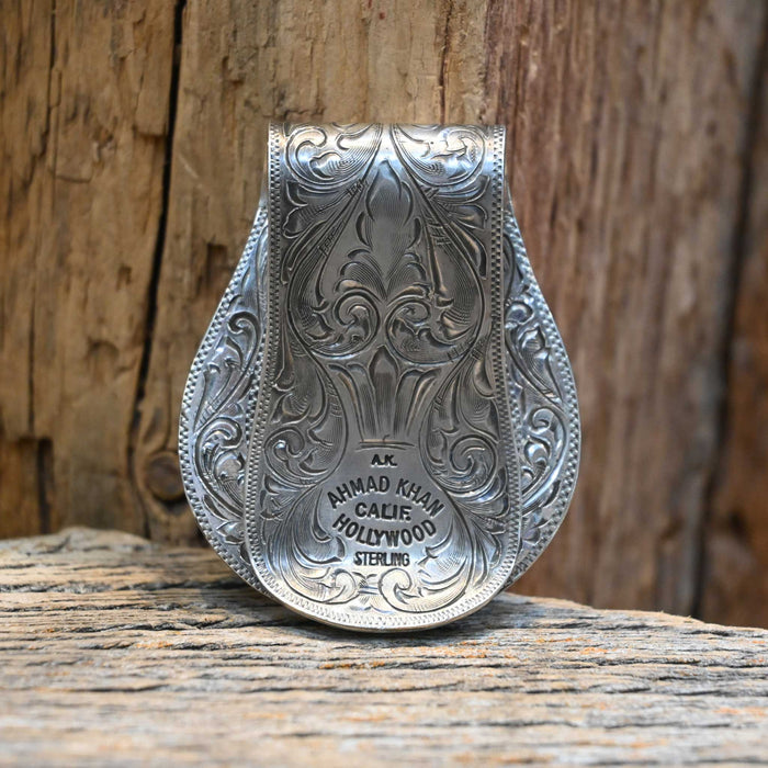 Ahmad Khan Sterling Silver Longhorn Money Clip