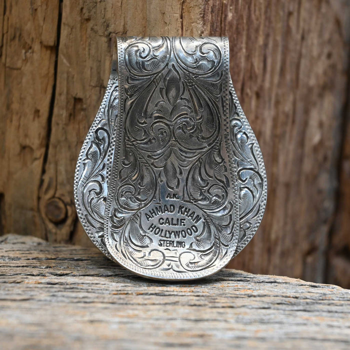 Ahmad Khan Sterling Silver Indian Chief Money Clip