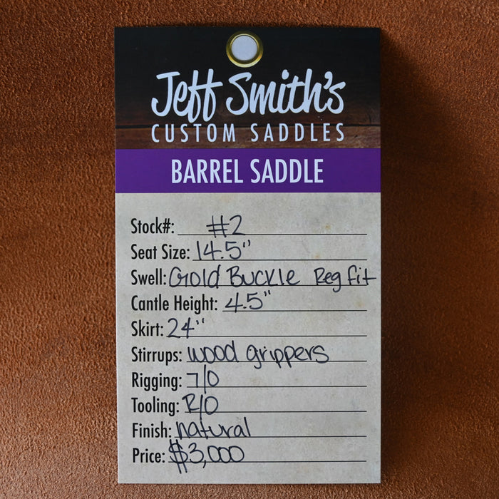14.5" JEFF SMITH BARREL SADDLE Saddles - New Jeff Smith