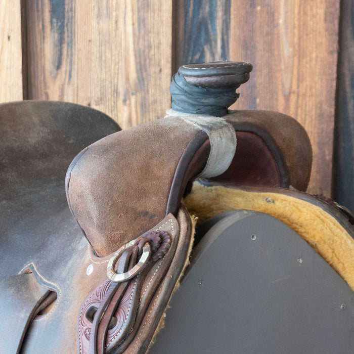 16" USED JEFF SMITH CUTTING SADDLE
