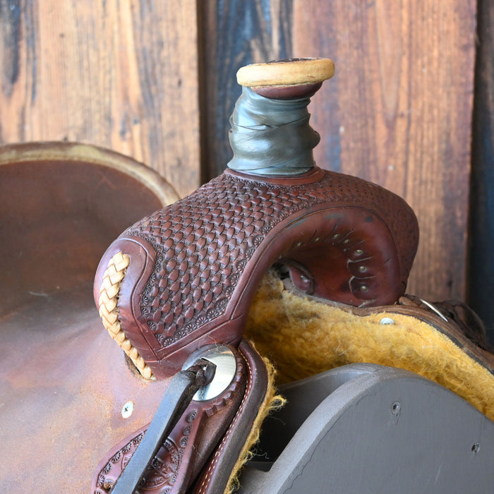 12.5" USED TESKEY'S JR RANCH ASSOCIATION SADDLE