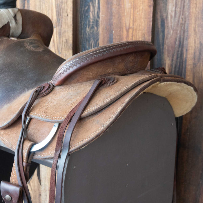16" USED JEFF SMITH CUTTING SADDLE