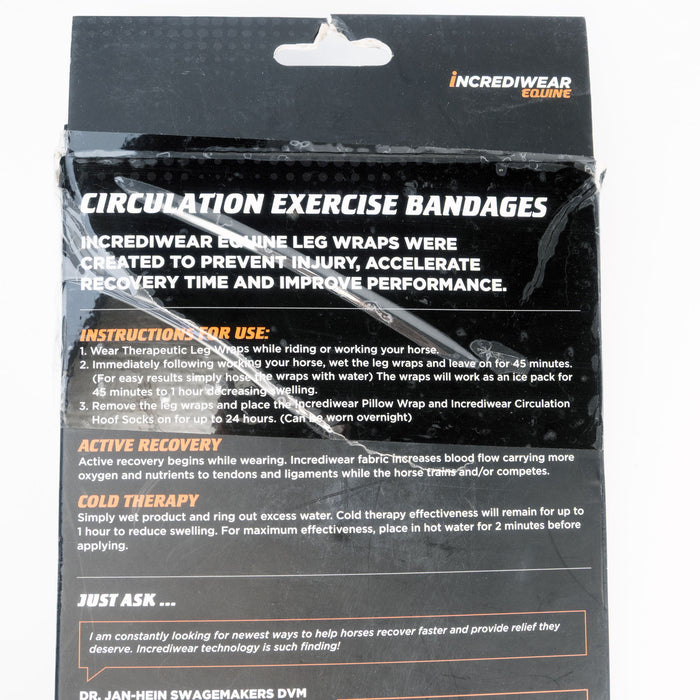 NEW Incrediwear - Active Recovery Exercise Bandages Sale Barn Incrediwear