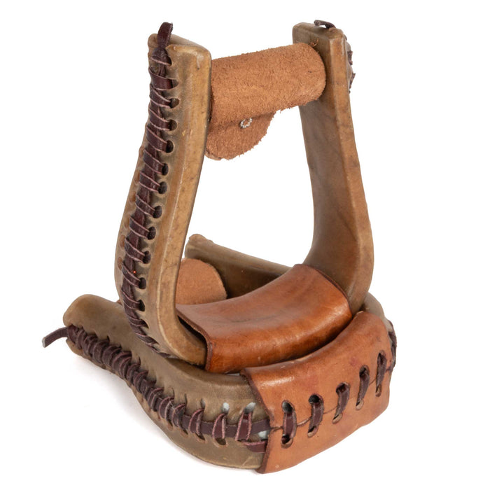 Teskey's Youth 2" Rawhide Stirrups Tack - Saddle Accessories Teskey's