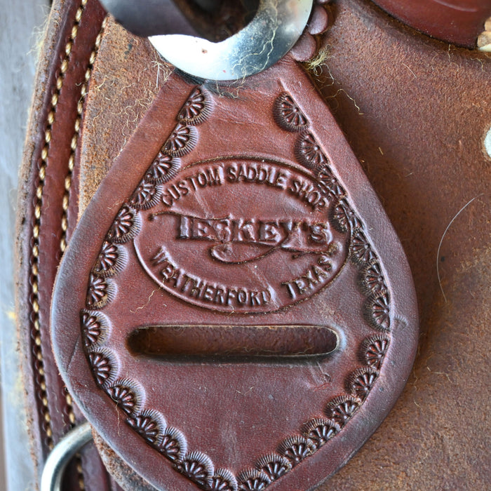 12.5" USED TESKEY'S JR RANCH ASSOCIATION SADDLE
