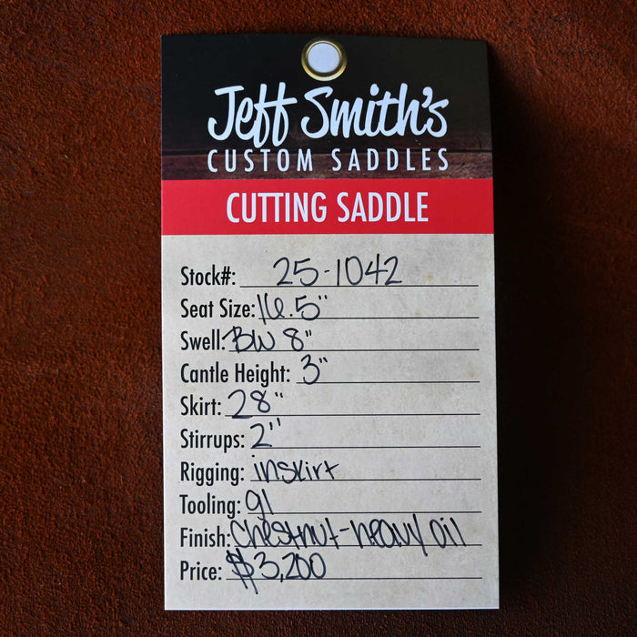 16.5" JEFF SMITH BUSTER WELCH CUTTING SADDLE