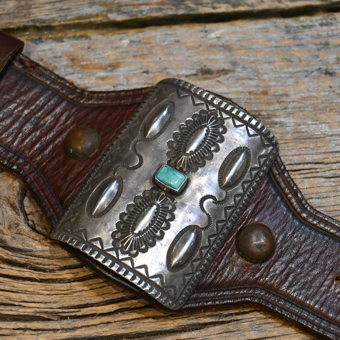 Sterling Silver Ketoh Bow Guard w/Turquoise Stone