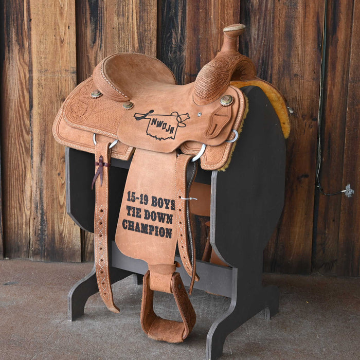 14.5" USED SHERIDAN TEAM ROPING SADDLE