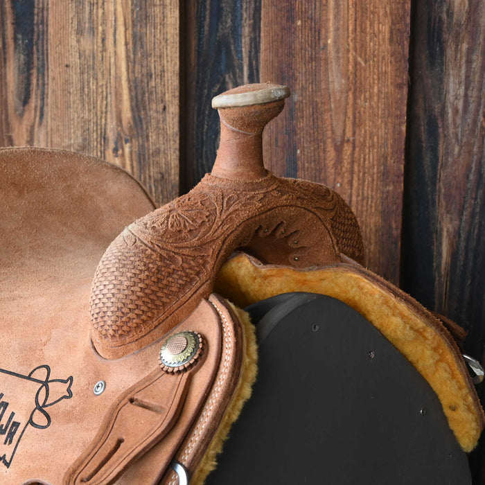 14.5" USED SHERIDAN TEAM ROPING SADDLE