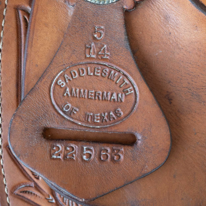 14" USED SADDLE SMITH TEAM ROPING SADDLE