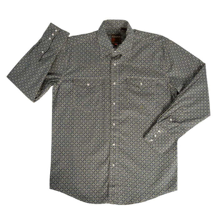 Roper Men's Pine Foulard Print Pearl Snap Shirt
