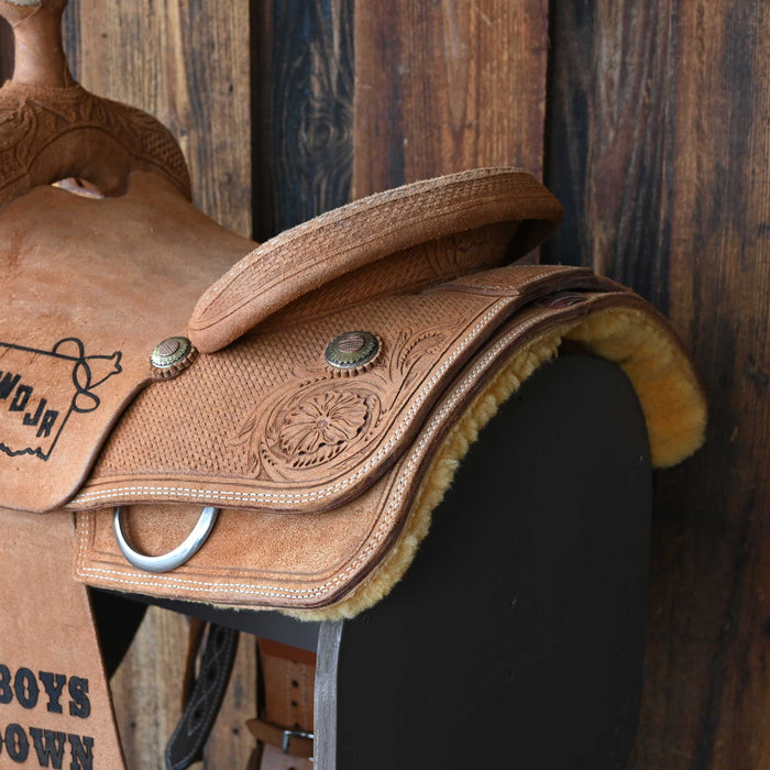 14.5" USED SHERIDAN TEAM ROPING SADDLE