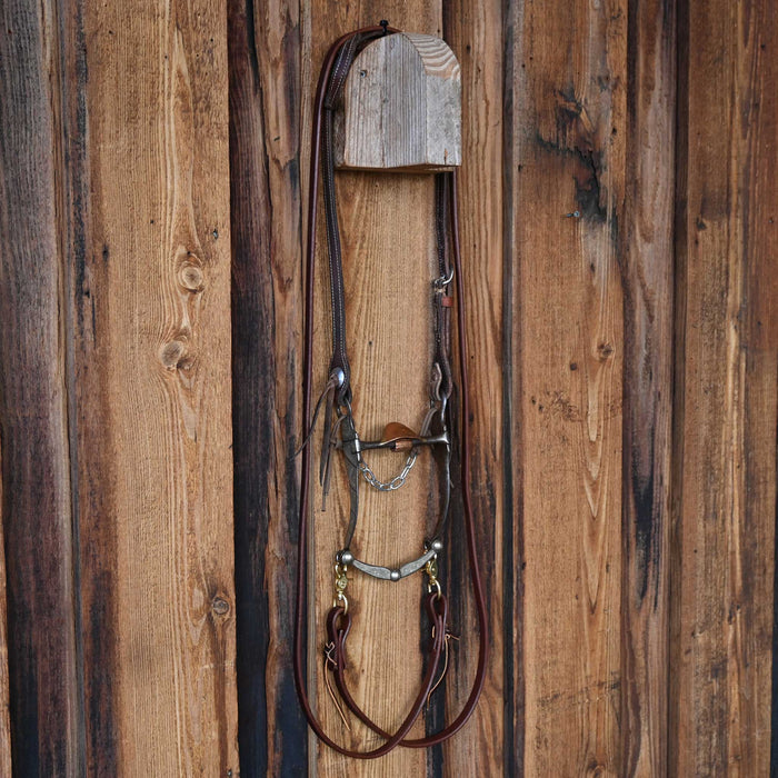 GARCIA Silver Engraved Solid Port Bridle Rig 4168